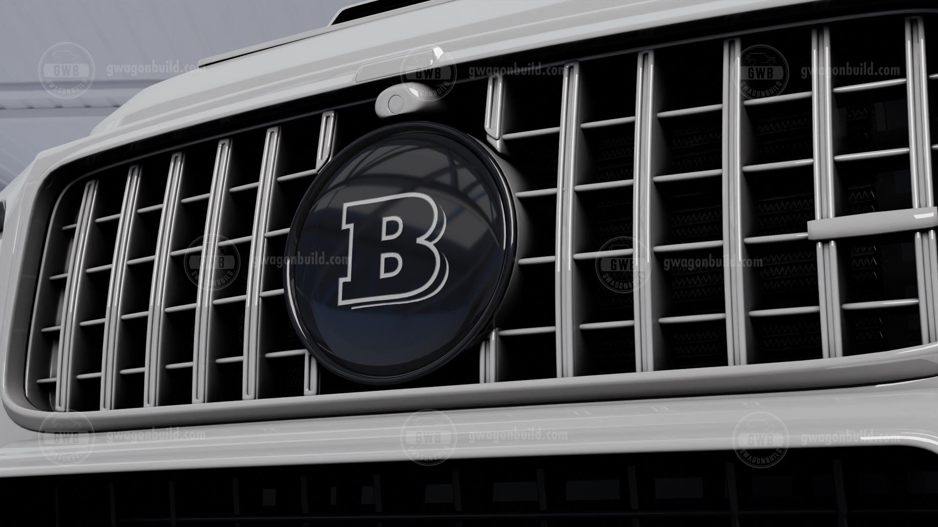 Mercedes Radiator grille emblem with Brabus logo